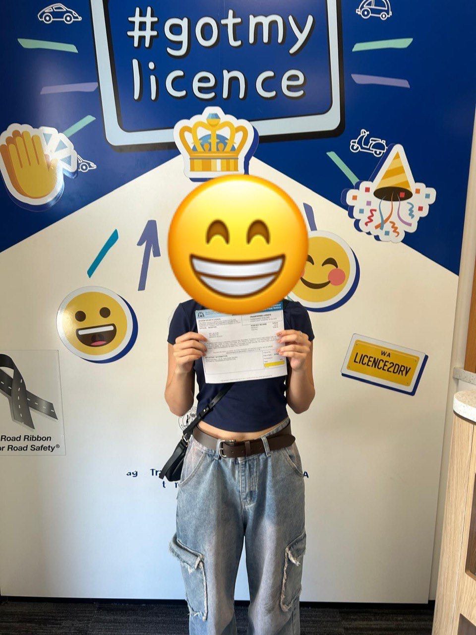 Happy student who passed their driving test